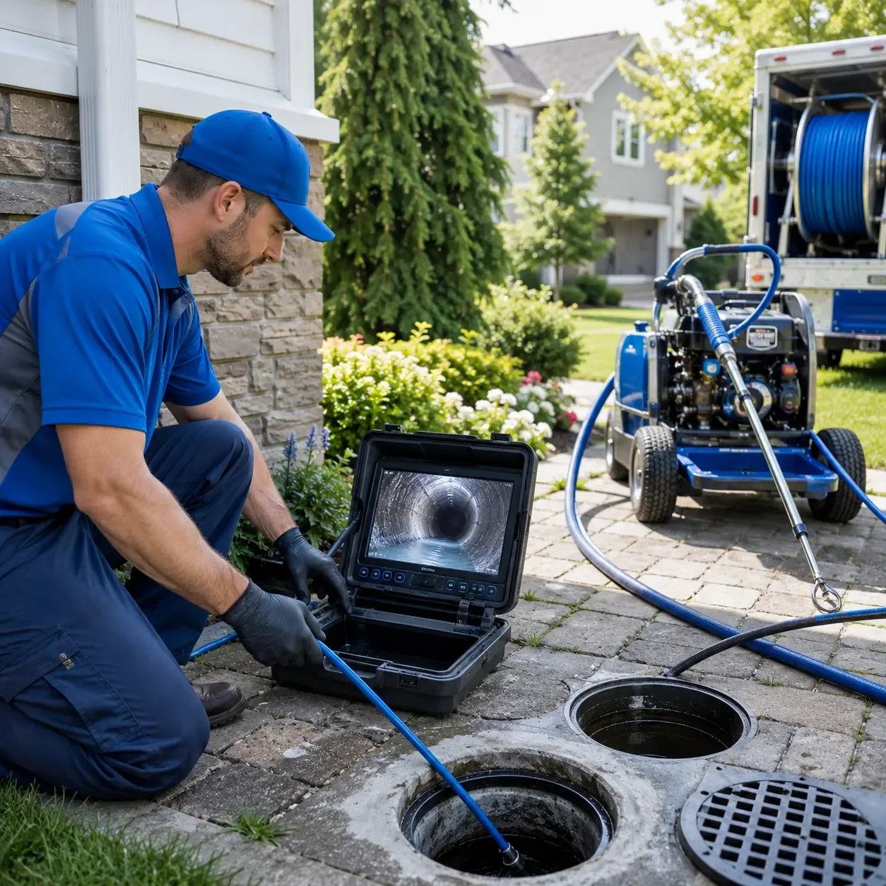 Outdoor drain cleaning professionals serving Clementon, NJ